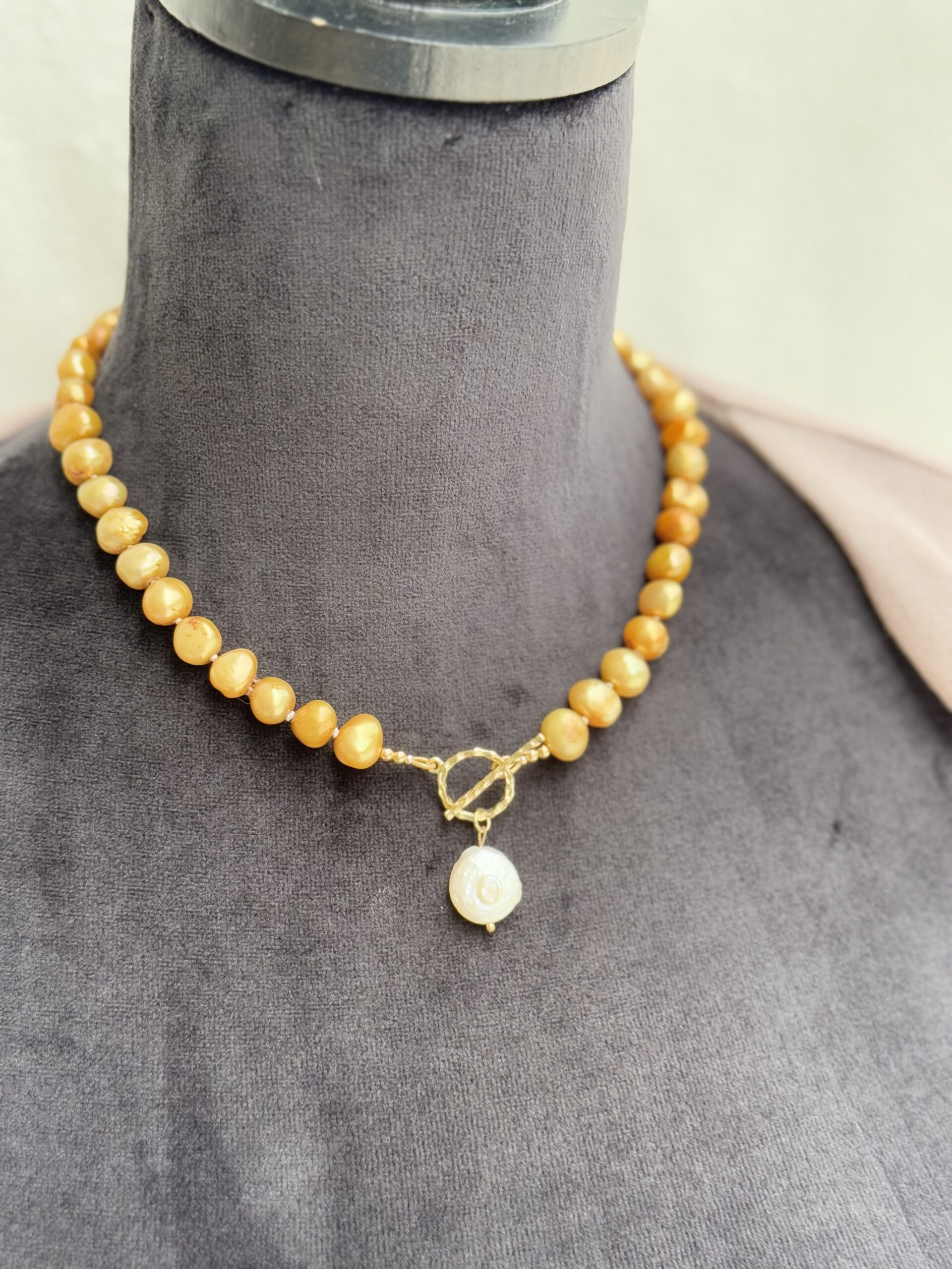 Golden Dawn Pearl Necklace